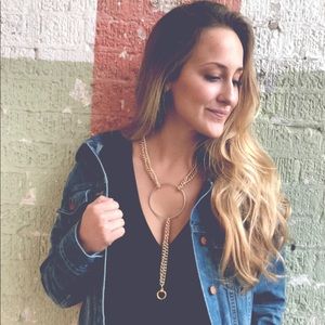 Ring Lariat Necklace